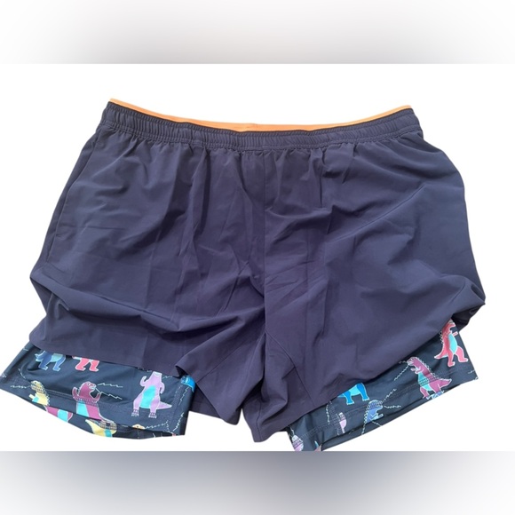 NWOT Chubbies Men’s Navy Tyrannosaurus Reps Ultimate Training Shorts in size XL - Picture 4 of 7
